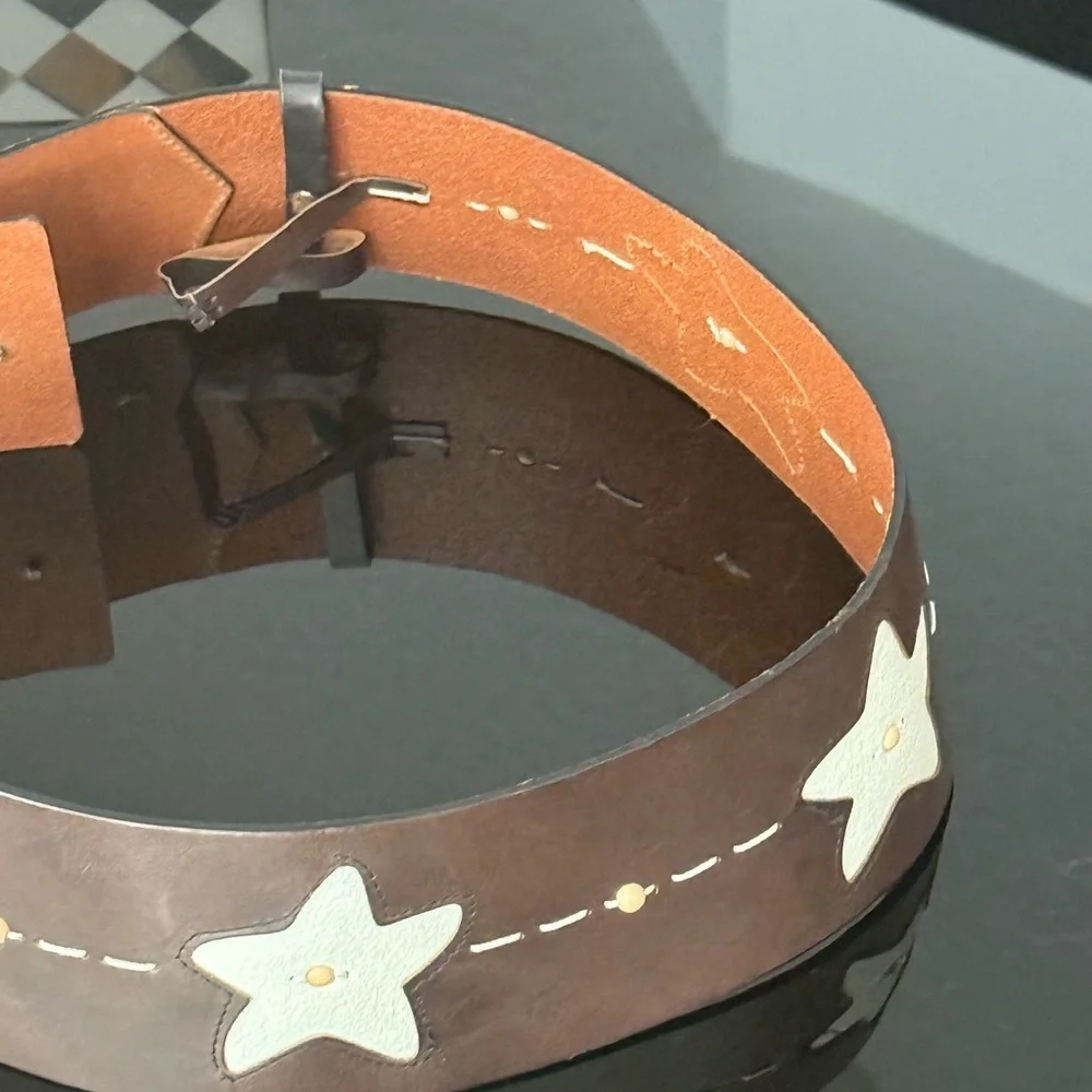 Claudio Orciani Vintage Y2K Italian leather belt